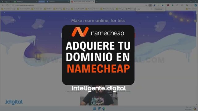 adquiere tu dominio namecheap