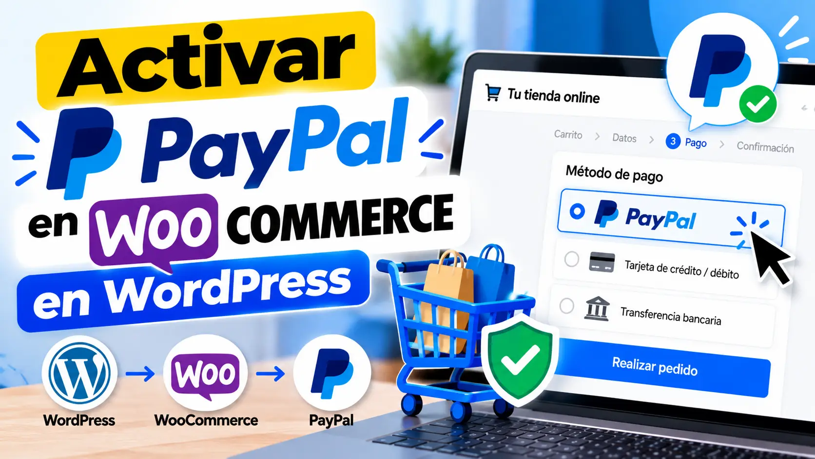 Activar paypal en woocommerce wordpress 2026