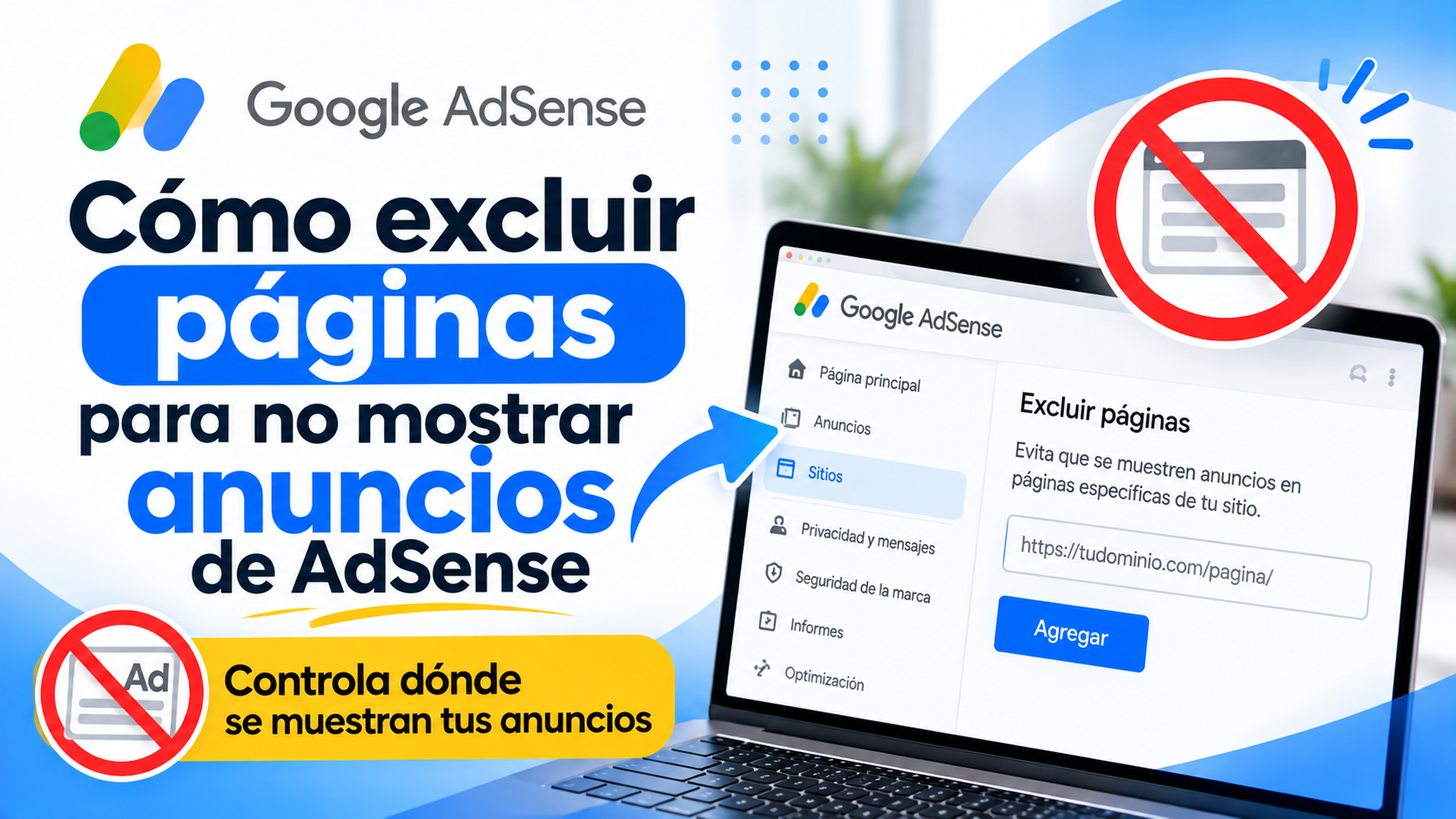 excluir páginas en Google AdSense